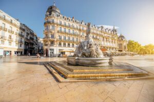 La fontaine des Trois Grâces de la Place de la Comédie à Montpellier