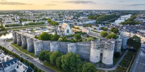 Chateau d'Angers vu du ciel